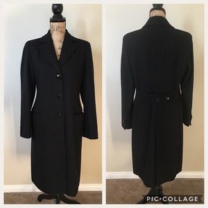 Black Women’s Long Trench Coat💁🏻 Size 8